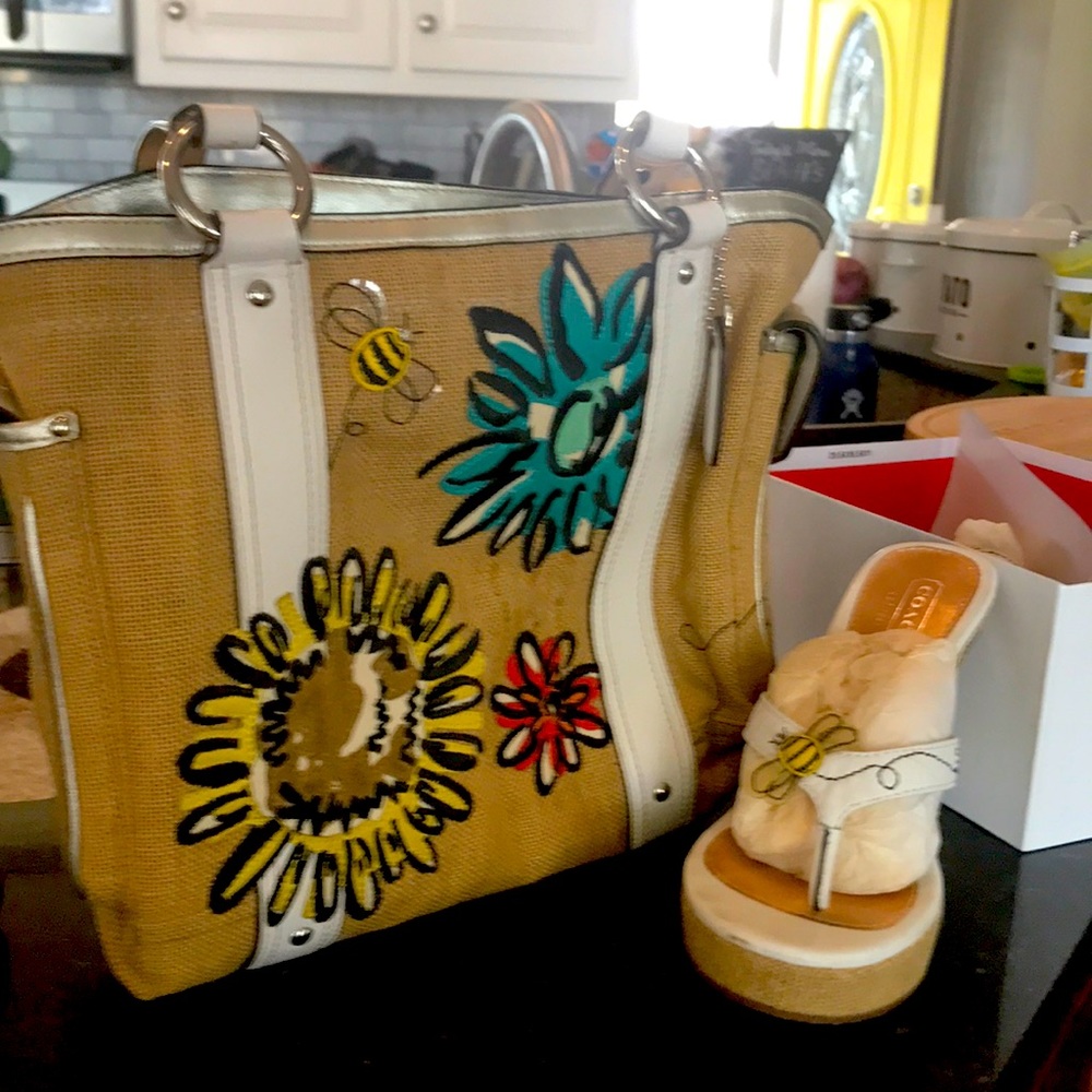 Matching handbag and shoes